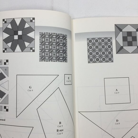 101 Quilt Blocks For Hand Piecing Linda Causee Paperback Book Patterns Templates - Picture 4 of 12